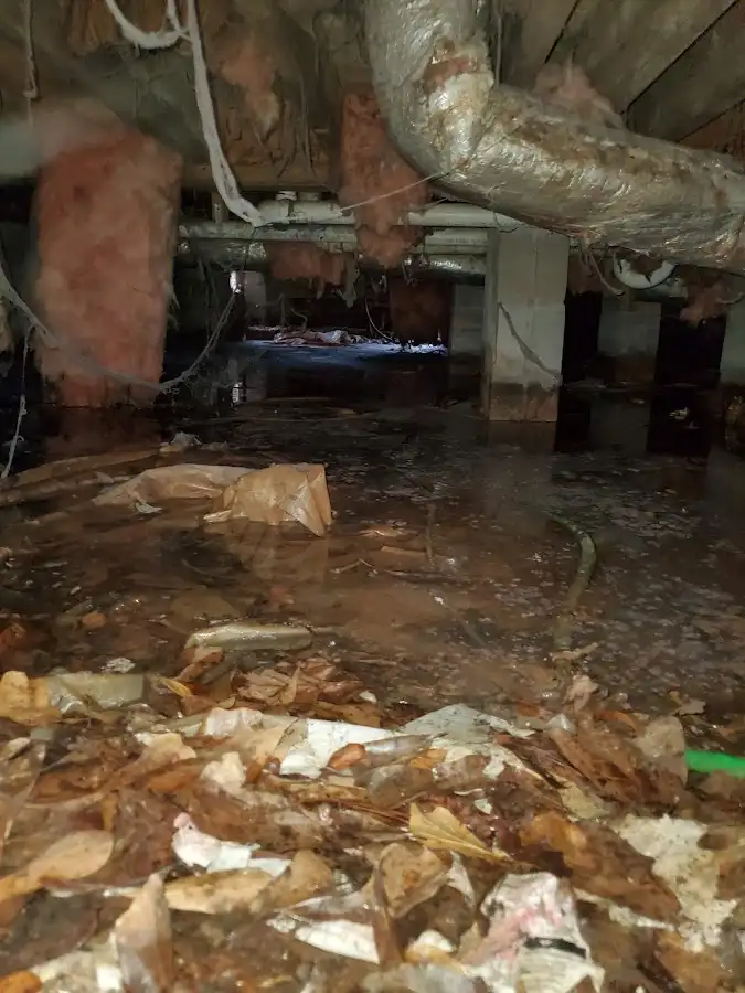 Crawl space flood assessment for Commercial Water Damage Restoration in Gardnerville